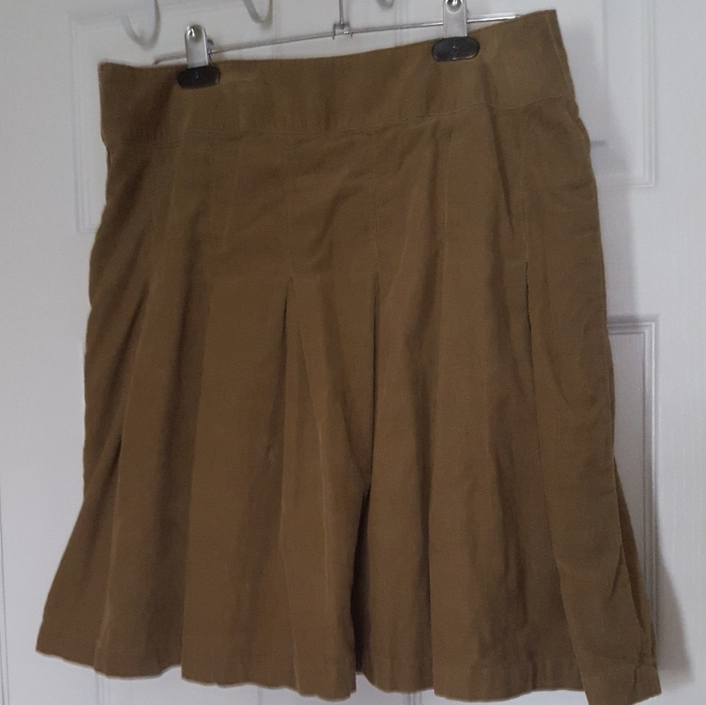Soft Tan Corduroy Skirt Size 8